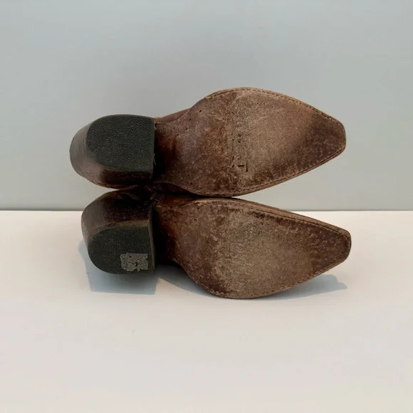 Women’s Ariat Western Booties Brown Sz 7B - Picture 4 of 5